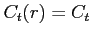 $C_{t}(r)=C_{t}$