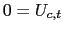 $\displaystyle 0=U_{c,t}$