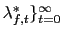 $ \lambda_{f,t}^{\ast}\}_{t=0}^{\infty}$