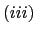 $ (iii)$