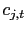 $ c_{j,t}$