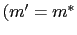 $ (m^{\prime}=m^{\ast}$