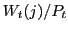 $ W_{t}(j)/P_{t}$