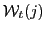 $ \mathcal{W}_{t}(j)$