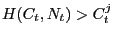 $ H(C_{t},N_{t})>C_{t}^{j}$