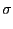 $\displaystyle \sigma$