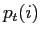$ p_{t}(i)$