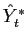 $ \hat{Y}_{t}^{\ast}$