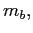 $ m_{b},$