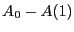 $ A_{0}-A(1)$