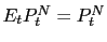 $ E_{t}P_{t}^{N}=P_{t}^{N}$