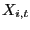 $ X_{i,t}$