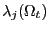 $ \lambda_{j}(\Omega_{t})$