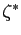 $ \zeta^{\ast}$