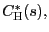$ C_{\text{\textsc{H}} }^{\ast}(s),$
