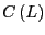 $ C\left( L\right) $