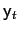 $ \mathsf{y}_{t}$