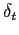 $ \mathbf{\delta }_{t}$