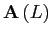 $ \mathbf{A}\left( L\right) $