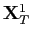 $ \mathbf{X} _{T}^{1}$