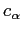 $ c_{\alpha}$