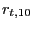 $ r_{t,10}$