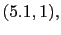 $ (5.1,0.5),$