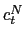 $ c_{t}^{N}$