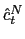 $ \hat{c}_{t}^{N}$