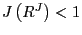 $ J\left( R^{J}\right) <1$