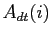 $ A_{dt}(i)$