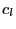 $ c_{l}$