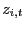 $\displaystyle z_{i,t}$
