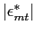 $ \vert\epsilon^{*}_{mt}\vert$