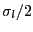 $ \sigma_{l}/2$