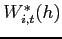 $W^*_{i,t}(h)$