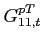 $\displaystyle G_{11,t}^{pT}$