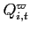 $Q_{i,t}^{\varpi }$