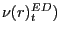 $\nu (r)_{t}^{ED})$