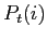 $ P_{t}( i) $
