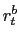 $\displaystyle r_{t}^{b}$