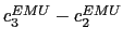 $ c_{3}^{EMU}-c_{2}^{EMU}$