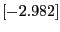 $[-2.982]$