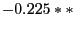 $-0.225**$