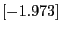 $[-1.973]$