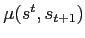 $ \mu (s^{t},s_{t+1})$
