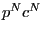 $ p^{N}c^{N} $