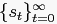 $ \{s_{t}\}_{t=0}^{\infty}$