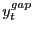 $ y^{gap}_{t}$