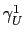 $ \gamma_{U}^{1}$
